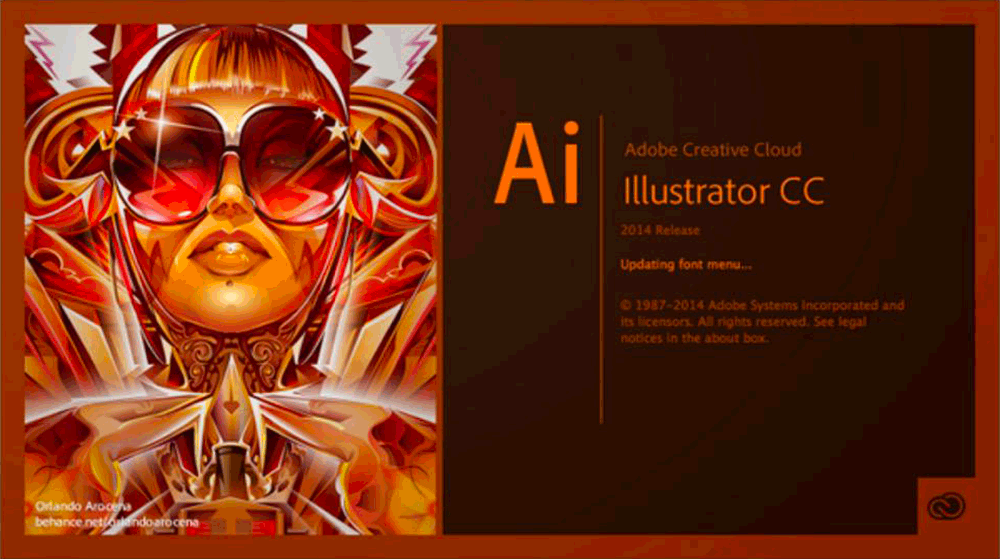 Adobe Illustrator CC 2014 version 18 splash screen 2015 Adobe Illustrator CC 2014 version 18 splash screen 2015