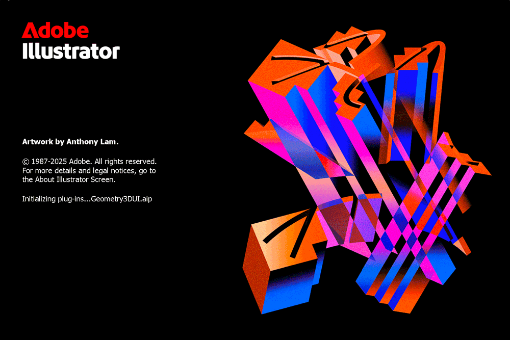 Adobe Illustrator 2026 version 30 splash screen 2025 Adobe Illustrator 2026 version 30 splash screen 2025