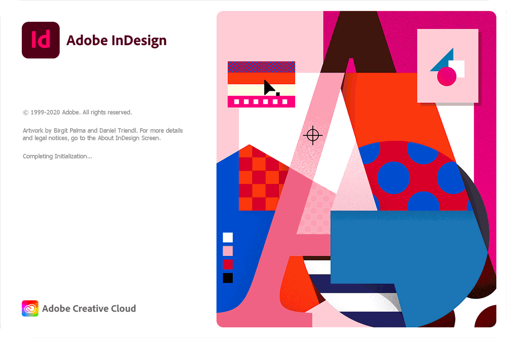 Adobe InDesign 2021 version 16.0 splash screen 2020 Adobe InDesign 2021 version 16.0 splash screen 2020