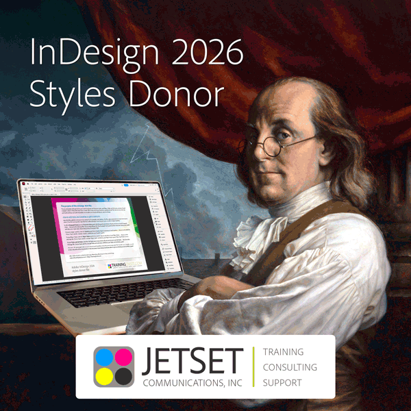 InDesign 2026 styles examples