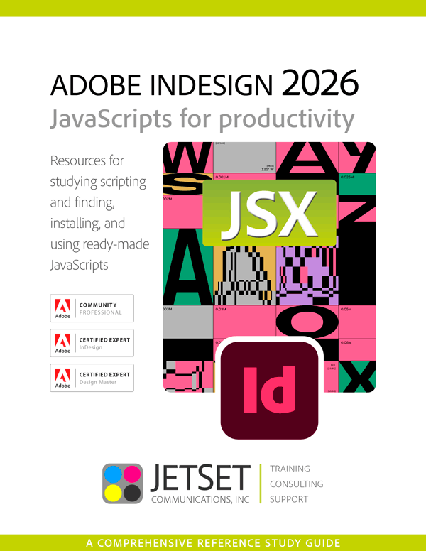 InDesign 2026 JetSet JavaScripts Guide