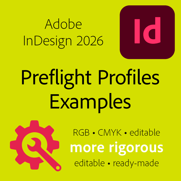 InDesign preflight profile